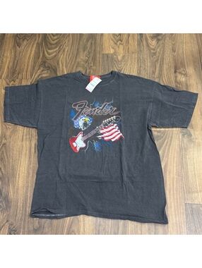 Fender Eagle American Flag Guitar Tee XXL NWT